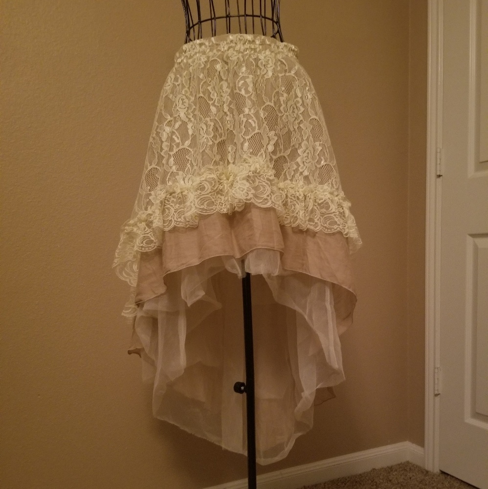 Steampunk Victorian Gothic Long Skirt Haolin - Picture 7 of 8